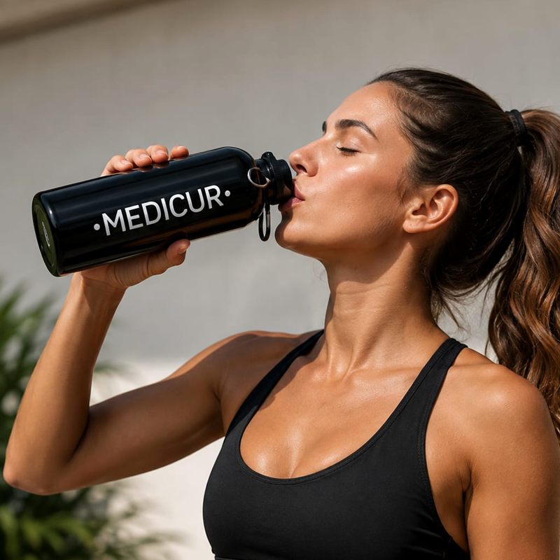 Black Medicur water bottle